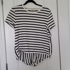 Madewell tie-back striped tee